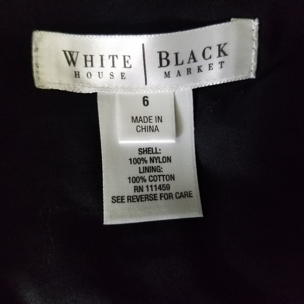 White House Black Market Floral EMBROIDERED Skirt - Picture 8 of 8